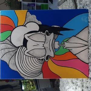 Trippy Donald Duck Painting